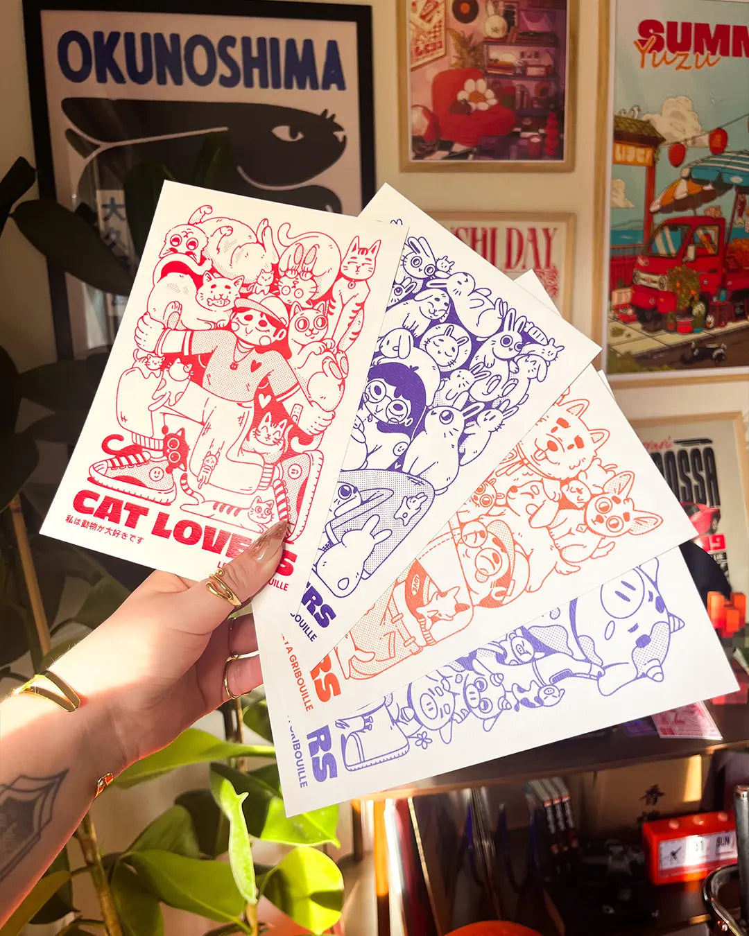 [Petites Affiches x4] Animal Lovers