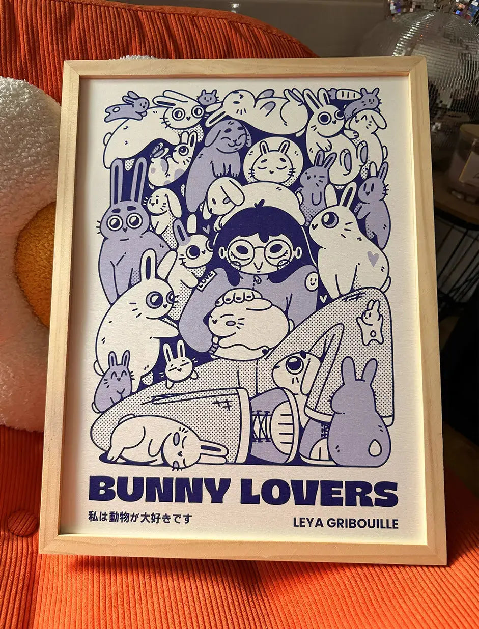 [Affiche] Bunny Lovers Leya Gribouille