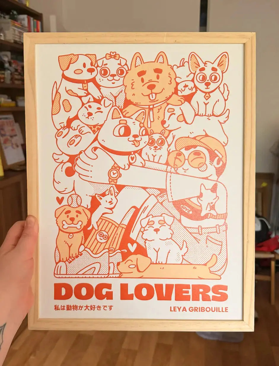 [Affiche] Dog Lovers Leya Gribouille