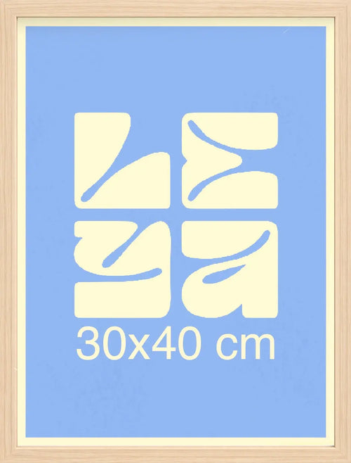 CADRE Bois Naturel 30x40cm  Leya Gribouille