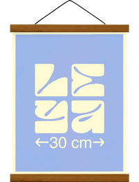 Baguette bois magnétique 30 cm – Support affiche mural