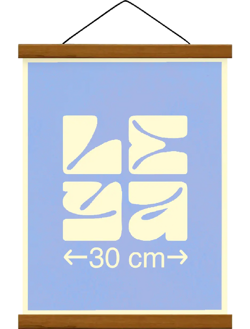 Baguette bois Magnétique 30cm Leya Gribouille