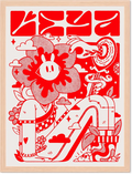 [Affiche] Red Flower Leya Gribouille