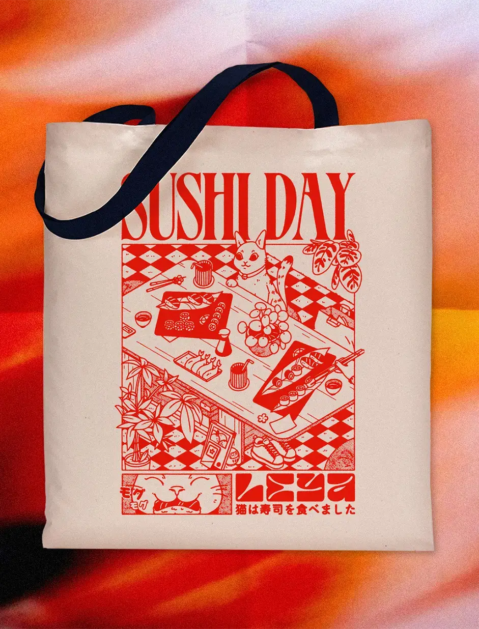 [Totebag] Sushi Day Leya Gribouille